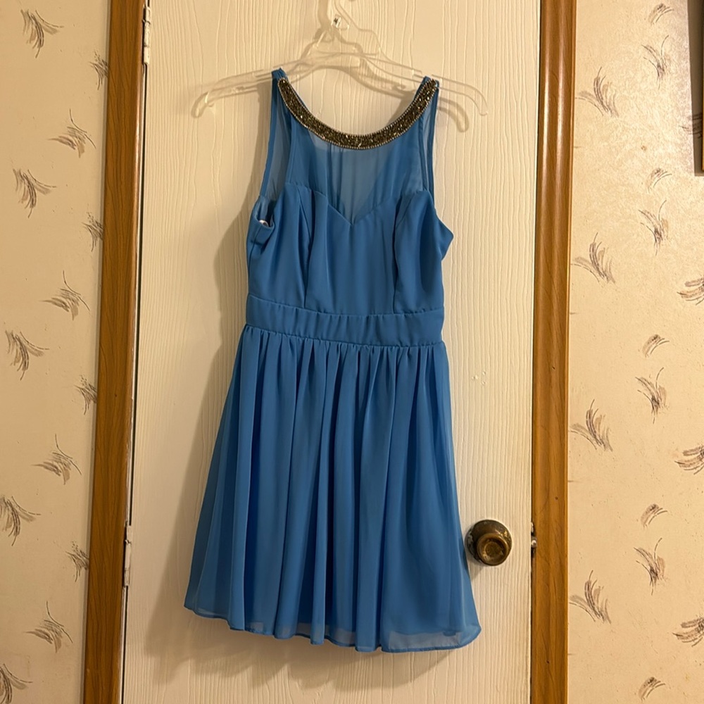 Blue dress
